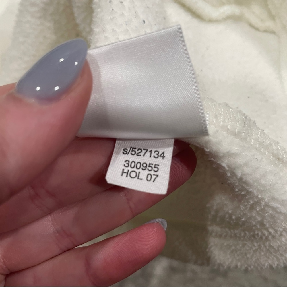 Old Navy White Fleece 1/4 Zip Jacket - Picture 7 of 10